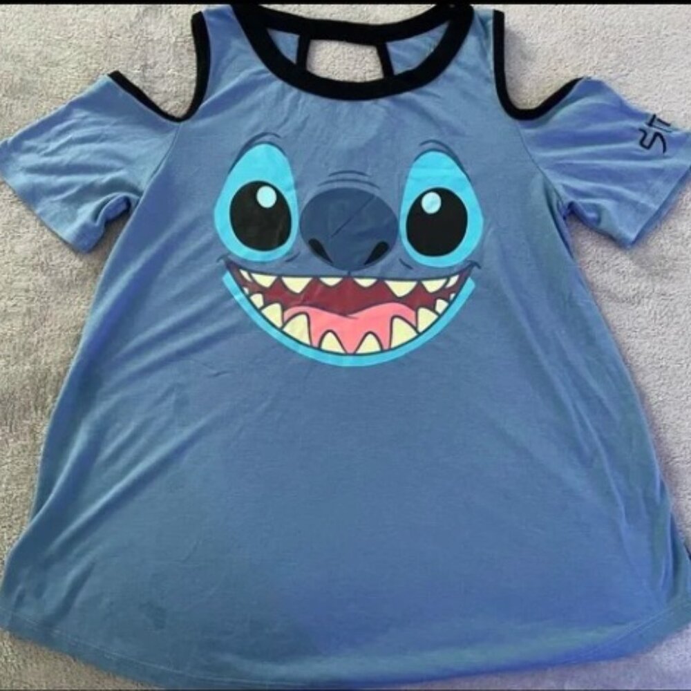 Disney Stitch Cold Shoulder Shirt